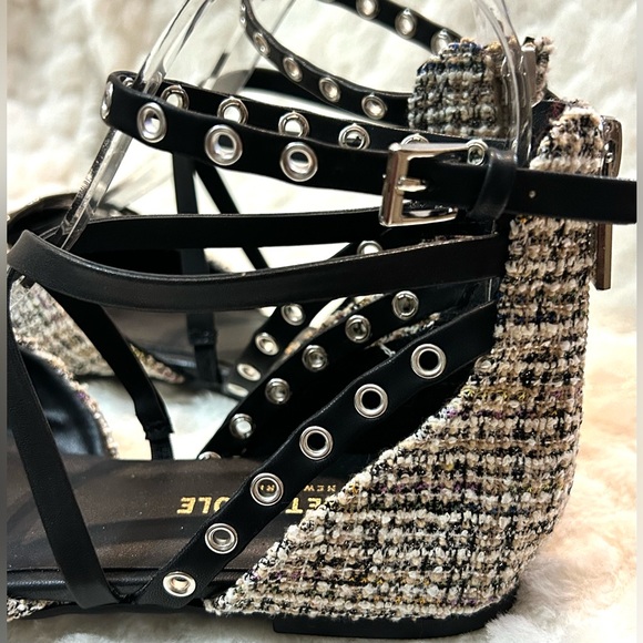 Kenneth Cole Tweed Mason Ballet Flats ankle strap women’s size 5.5M - Picture 10 of 15